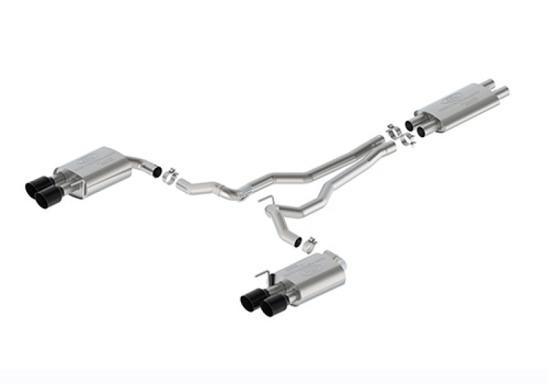 Ford Racing 2024 Mustang 5.0L Touring Non-Active Cat-Back Exhaust w/GT Valance - Black Tip M-5200-M5TBV M-5200-M5TBV User 1