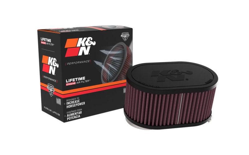 K&N Engineering K&N 2-1/8in DUAL FLG 6-1/4 X 4inOD 3inH Universal Clamp-On Air Filter RU-3510 RU-3510 Photo - out of package