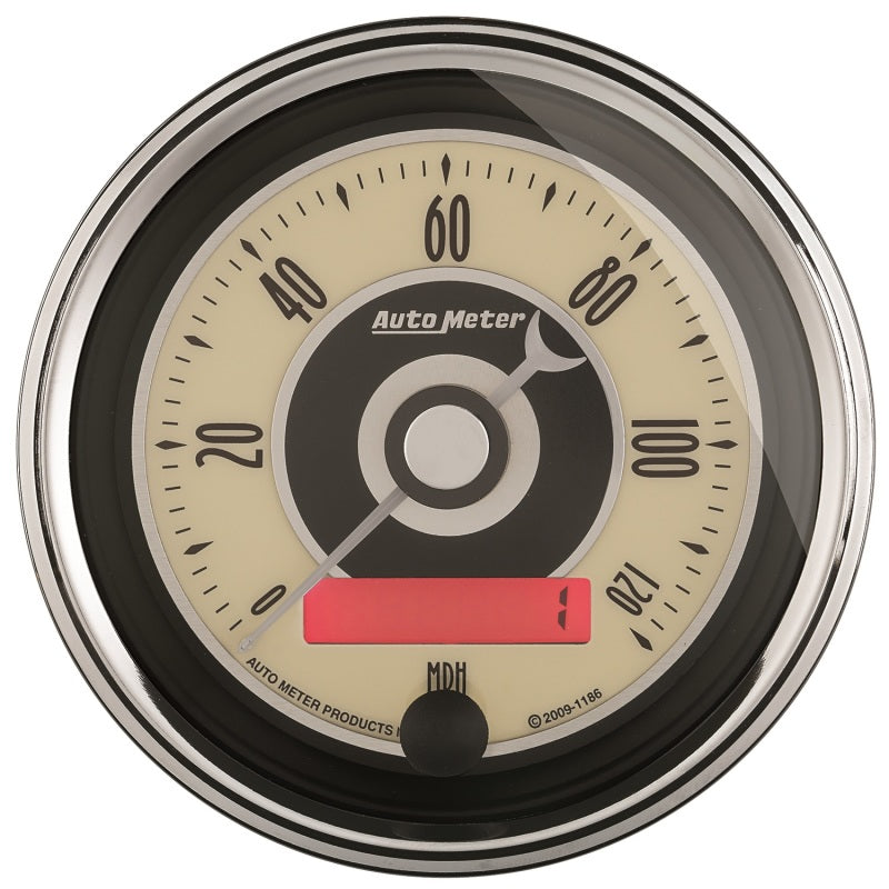 AutoMeter Gauge Speedometer 3-3/8in. 120MPH Elec. Programmable Cruiser Ad 1187 1187 Photo - Primary