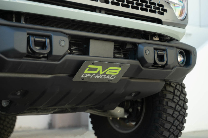 DV8 Offroad 2021 Ford Bronco Capable Bumper Slanted Front License Plate Mount LPBR-05 LPBR-05 Photo - Unmounted