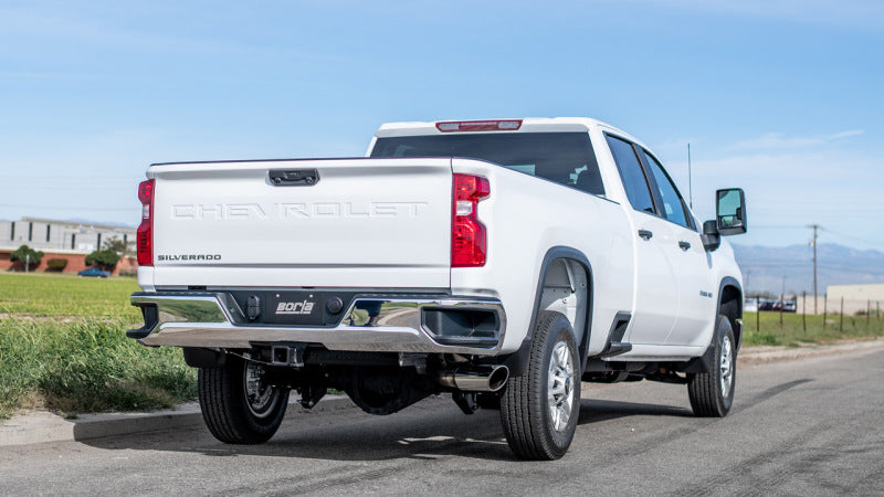 Borla 20-22 Chevrolet/GMC Silverado/Sierra 6.6L T-304 SS Cat-Back S-Type Exhaust - Brushed 140833 140833 Photo - Mounted