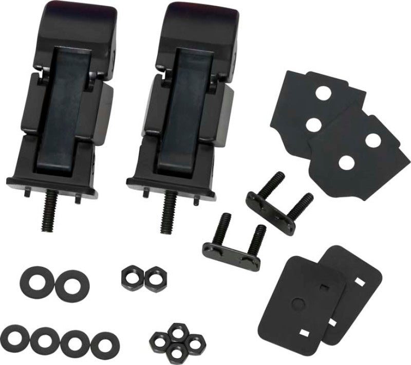 Kentrol 97-06 Jeep Wrangler TJ Hood Catch Pair - Powdercoat Black 50489 50489 Photo - Primary