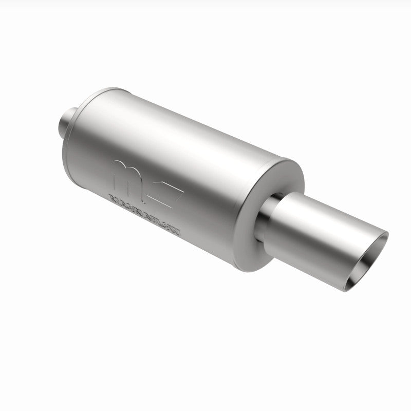 MagnaFlow 7" Round Center/Center Performance Muffler With Tip 14826 360 Degree Image Set