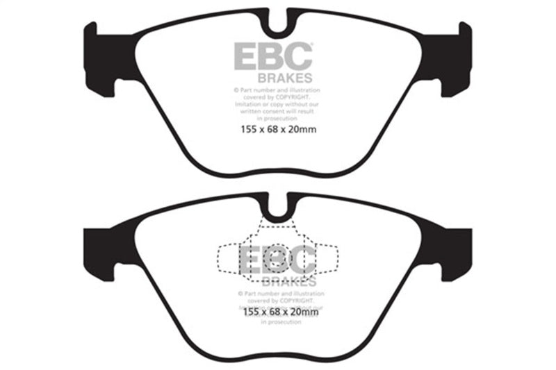 EBC 10-12 BMW 335i xDrive (E90/E92) Bluestuff Front Brake Pads DP51512NDX DP51512NDX Photo - Primary
