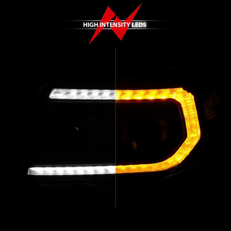 ANZO 05-11 Toyota Tacoma Full LED Proj Headlights White DRL/Init/SeqSig Black - Pair 111640A 111640A User 1