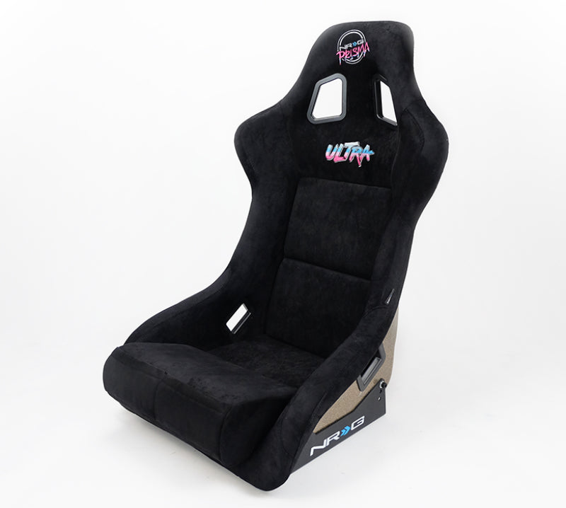 NRG FRP Bucket Seat ULTRA Edition - Large (Black Alcantara/Gold Glitter Back) FRP-302BK-ULTRA FRP-302BK-ULTRA Photo - Primary