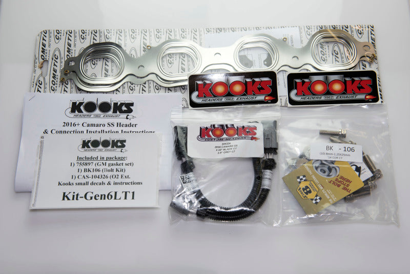 Kooks 2016 + Chevrolet Camaro SS LT1 6.2L 2in x 3in SS Longtube Headers 2260H630 Photo - in package