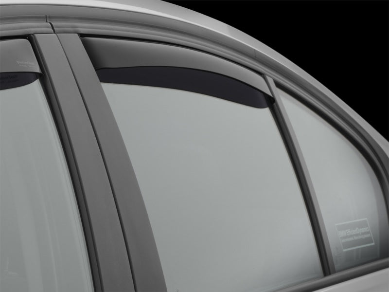 WeatherTech 12+ BMW 3-Series Rear Side Window Deflectors - Dark Smoke 81706 81706 Photo - Mounted