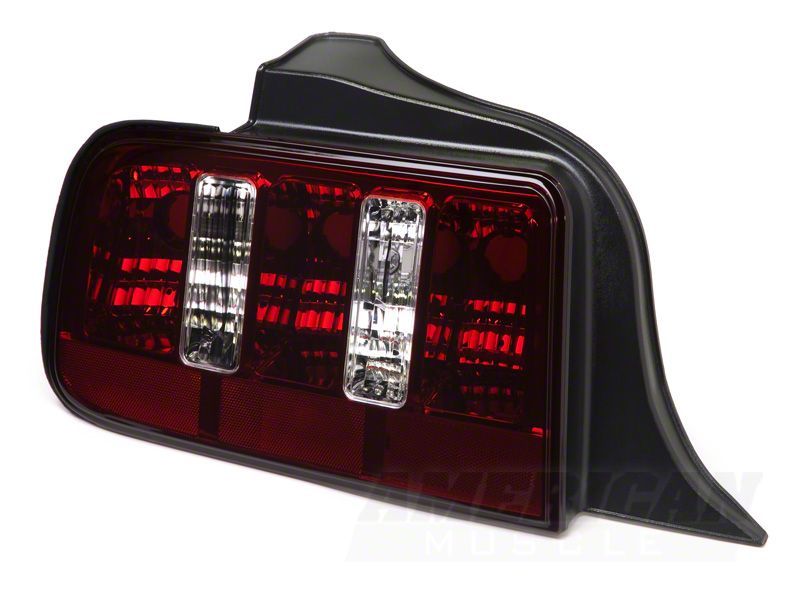 Raxiom 05-09 Ford Mustang Coyote Tail Lights- Blk Housing (Smoked Lens) 49117 49117 Photo - Close Up