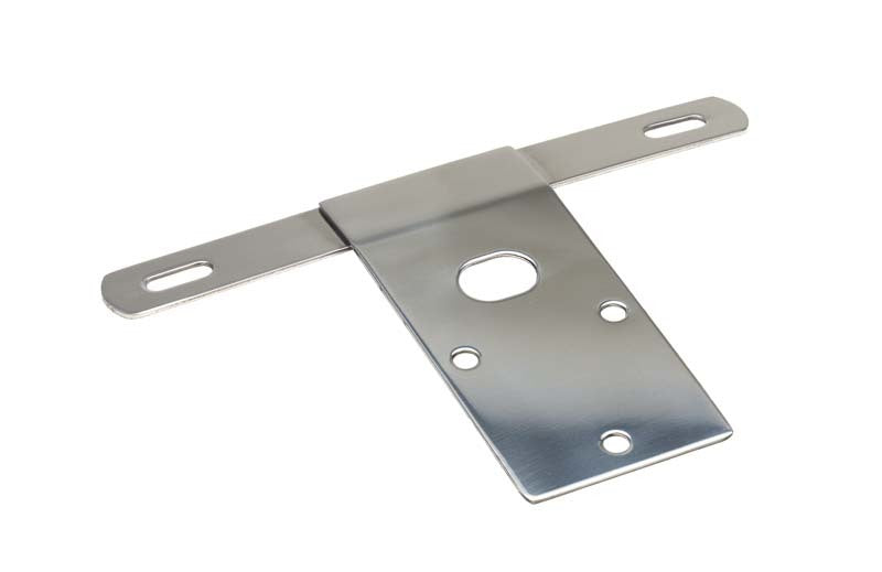 Kentrol 76-86 Jeep CJ License Plate Bracket - Polished Silver 30472 30472 Photo - Primary