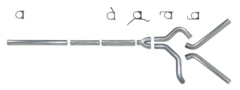 Diamond Eye Performance Diamond Eye KIT 4in CB MFLR RPLCMENT PIPE DUAL SS: 2004.5-2007.5 DODGE CUMMINS 600 K4236S-RP K4236S-RP Photo - Unmounted