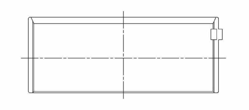 ACL **Coated** Chev. V8 265-283-302-327 Race Series Engine Connecting Rod Bearing Set 8B745HC-001 8B745HC-001 Technical Drawing