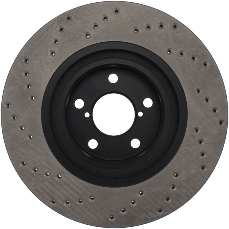 StopTech Sport Cryo Cross Drilled Brake Rotor; Front Right 128.47021CR Photo - Unmounted