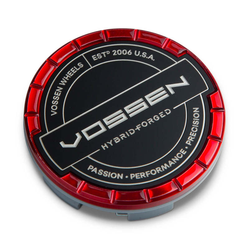 Vossen Billet Sport Cap - Large - Hybrid Forged - Vossen Red CAP-BSC-LG-HF-RD CAP-BSC-LG-HF-RD Photo - Primary