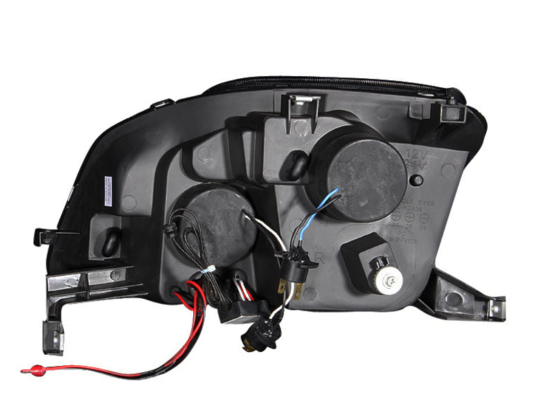 Anzo 1997-2001 Honda Prelude Projector Headlights w/ Halo Black w/ LED 121341 Photo - Unmounted