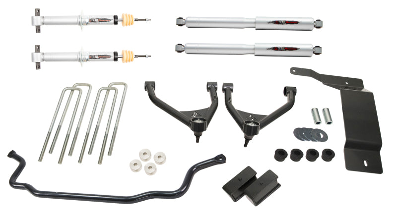 Belltech 07-13 Silverado / Sierra 1500 4WD Ext & Crew Cab 4in Trail Perf Lift Kit w/ Front Sway Bar 150207TPS 150207TPS Photo - Primary