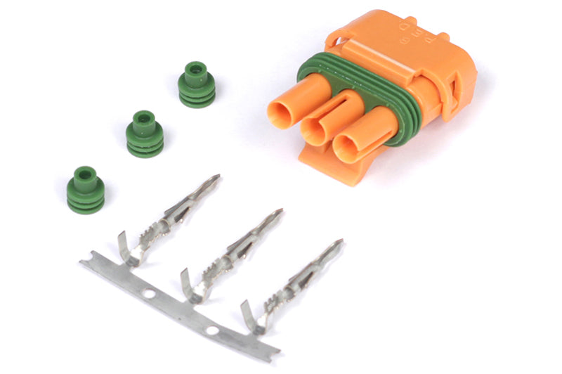 Haltech Plug and Pins Only-Delco Weather Pack 3 pin GM Style MAP Sensor HT-030420 Photo - Primary