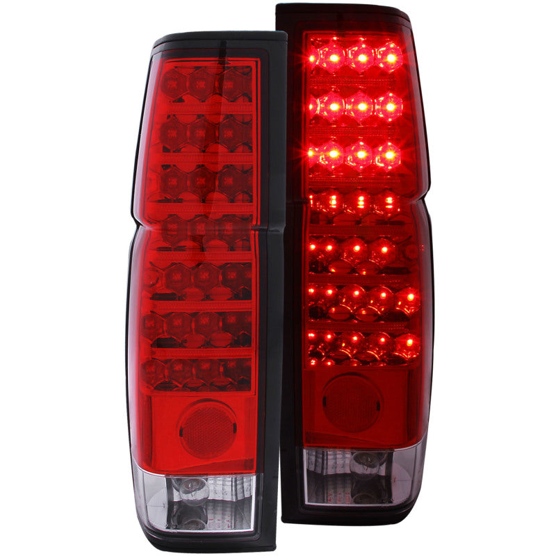 Anzo 1986-1997 Nissan Hardbody LED Tail lights Red/Clear 311034 Photo - Primary