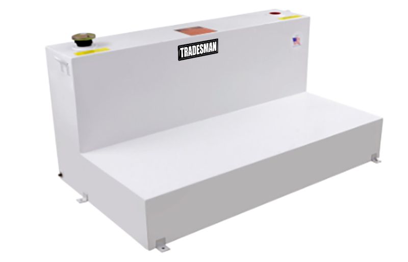 Tradesman Steel L-Shape Liquid Storage Tank (Full Size) - White 83592T 83592T User 1