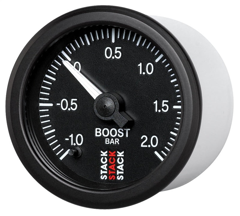 Autometer Stack 52mm -1 to +2 Bar (Incl T-Fitting) Pro Stepper Motor Boost Pressure Gauge - Black ST3311 ST3311 User 2