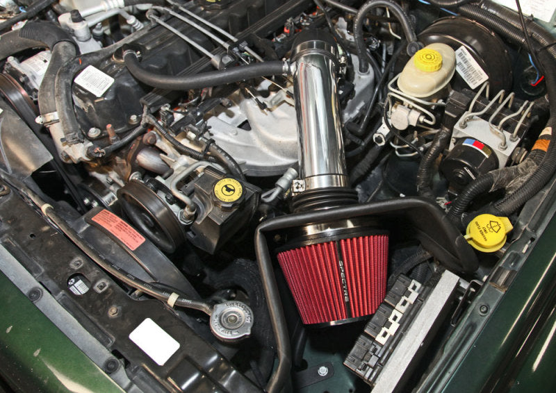 Spectre 91-01 Jeep Cherokee L6-4.0L F/I Air Intake Kit - Polished w/Red Filter 9051 9051 Photo - Mounted