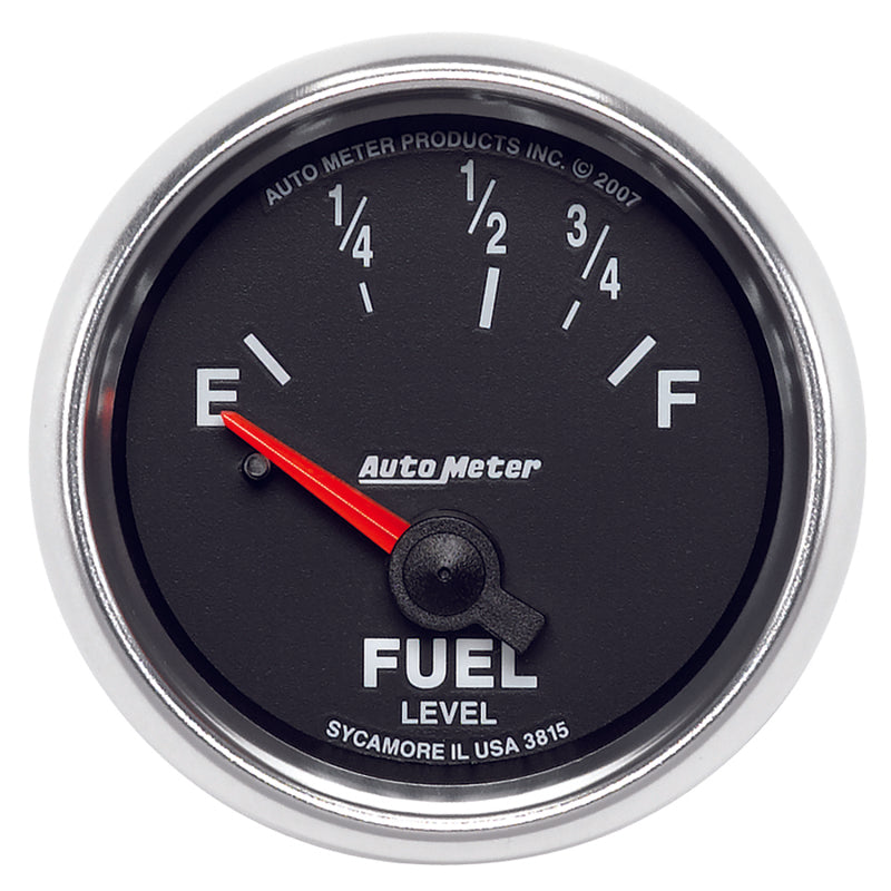 Autometer Gauge,Fuel Level,2 1/16", 73E to 10F, Elec,GS 3815 Photo - Primary
