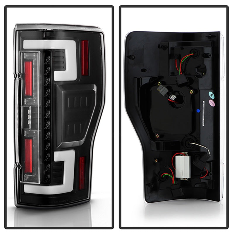 SPYDER 20-21 Ford F250 Superduty LED Tail Lights - Black (ALT-YD-FS20HAL-LED-BK) 5088659 5088659 Photo - Unmounted
