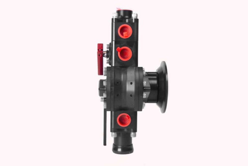 Aeromotive System Pump 16.5 GPM Shut Off Valve 2x 08AN Blocks 1.25in Inlet 10AN Outlet .775 Gear Set 17134 17134 Photo - Close Up