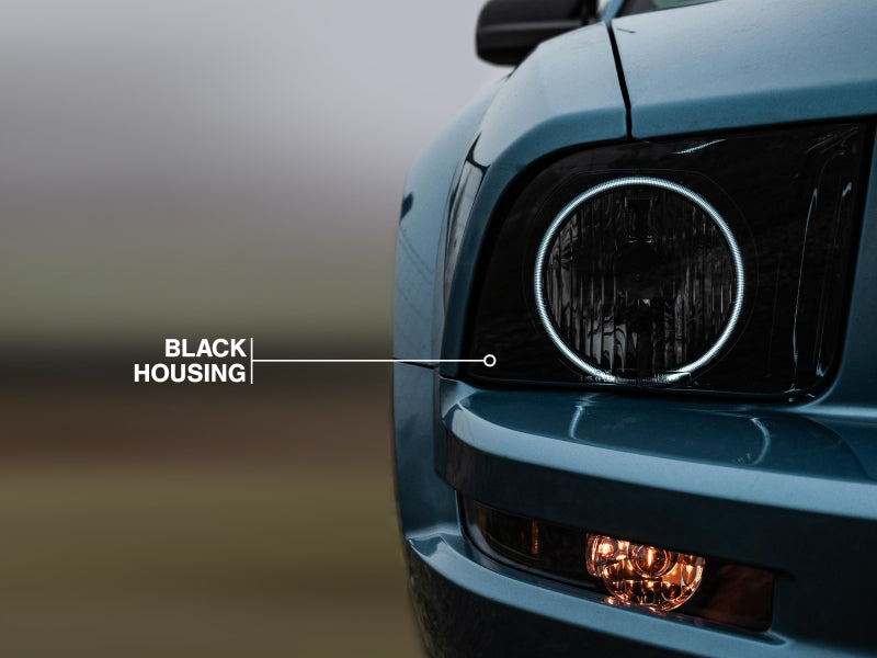 Raxiom 05-09 Ford Mustang GT V6 Axial Series CCFL Halo Projector Headlight- Blk Housing (Smkd Lens) 49121 49121 Photo - Close Up