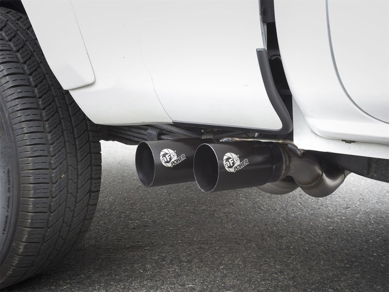 aFe POWER Rebel Series Middle-Side Exit SS Cat-Back Exhaust System 49-46032-B Photo - Mounted