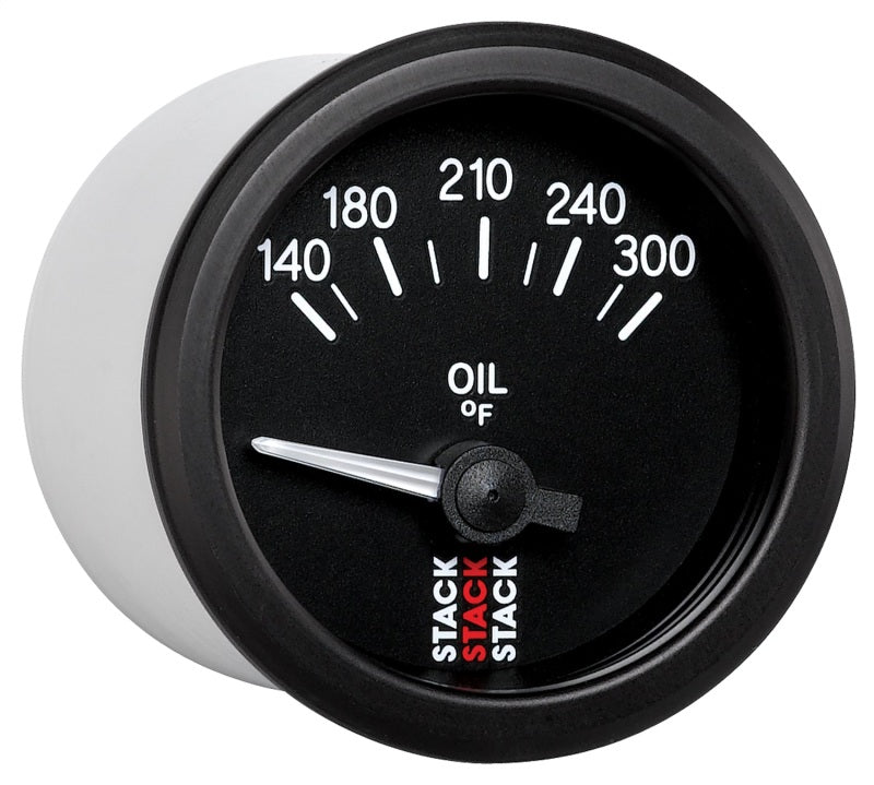 Autometer Stack 52mm 140-300 Deg F 1/8in NPTF Electric Oil Temp Gauge - Black ST3210 ST3210 User 5