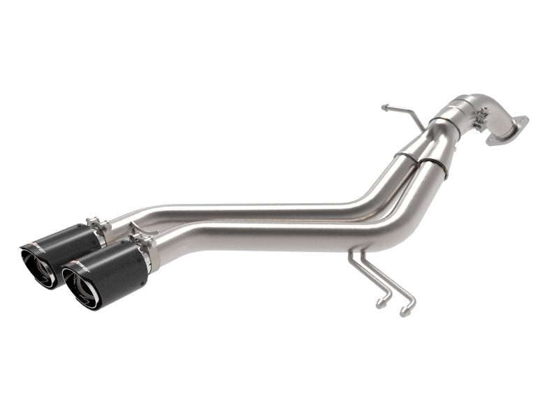 aFe Takeda 13-17 Hyundai Veloster L4-1.6L 2-1/2in 304 SS Axle-Back Exhaust w/ Carbon Fiber Tips 49-37019-C 49-37019-C Photo - Primary
