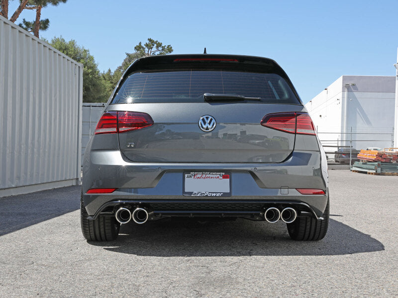 afe POWER MACH Force-Xp 15-19 Volkswagen Golf R L4-2.0L(T) 304 SS Cat-Back Exhaust System - Polished 49-36430-P 49-36430-P Photo - Mounted