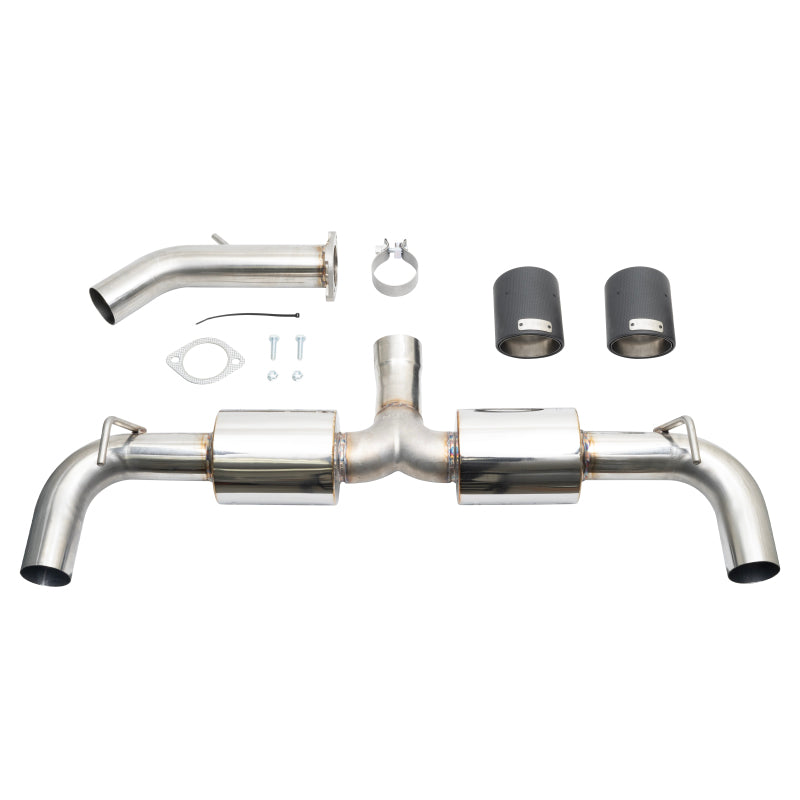 Injen 19-22 Hyundai Veloster N L4 2.0L Turbo Performance SS Axle Back Exhaust System - Carbon Tips SES1343ABCF SES1343ABCF Photo - out of package