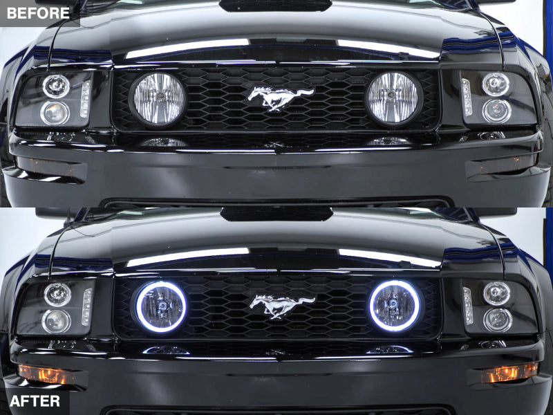 Raxiom 05-12 Ford Mustang GT LED Halo Fog Lights (Smoked) 49134 49134 Photo - Close Up