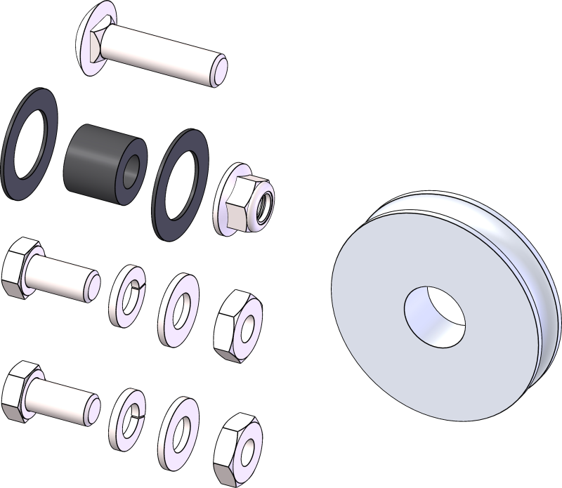 KFI Kfi Manual Lift Pulley P800280-R P800280-R Photo - Primary