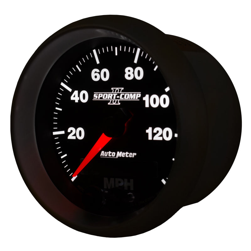 Autometer Gauge, Speedometer, 3 3/8", 140 Mph, Gps, Sport-Comp II 3680 User 3