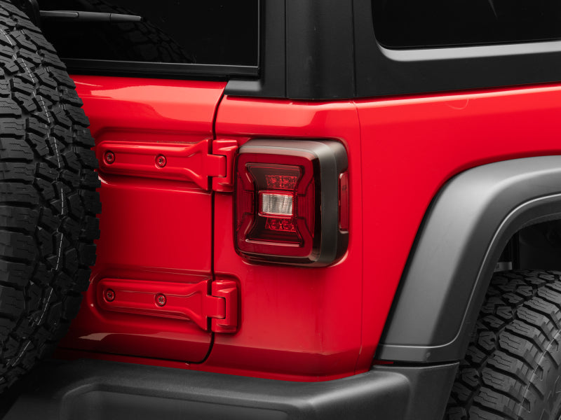 Raxiom 18-22 Jeep Wrangler JL LED Tail Lights- Black Housing - Red Lens J132754-JL J132754-JL Photo - Close Up