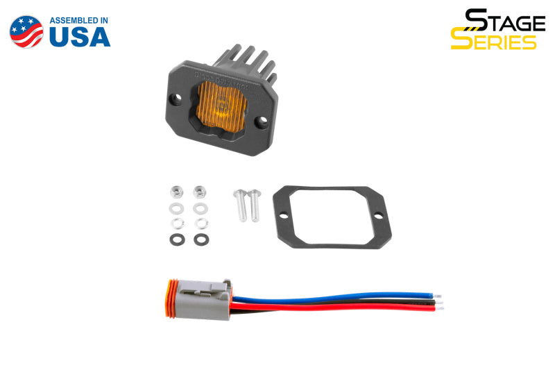 Diode Dynamics Stage Series C1 LED Pod - Yellow SAE Fog Flush ABL Each DD6851S DD6851S User 3