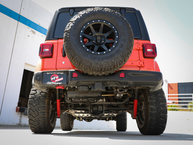 aFe 20-21 Jeep Wrangler (JL) Large Bore-HD 3 IN 304 Stainless Steel DPF-Back Hi-Tuck Exhaust System 49-38091 49-38091 Photo - Mounted
