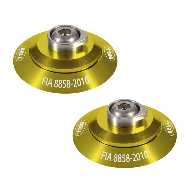 Bell HANS Clip Set - Yellow FIA8858-2010 2100007 2100007 Photo - Primary