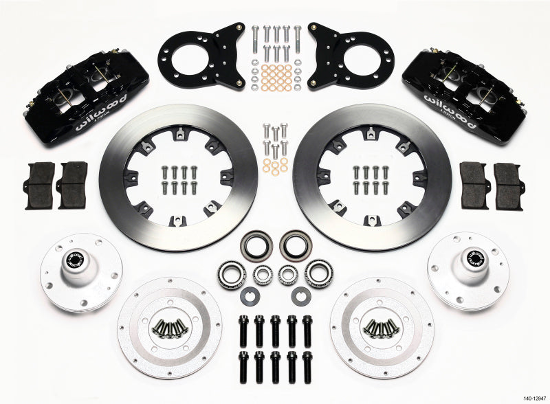 Wilwood Dynapro 6 Front Hub Kit 12.19in 1965-1969 Mustang Disc & Drum Spindle 140-12947 140-12947 Photo - Primary