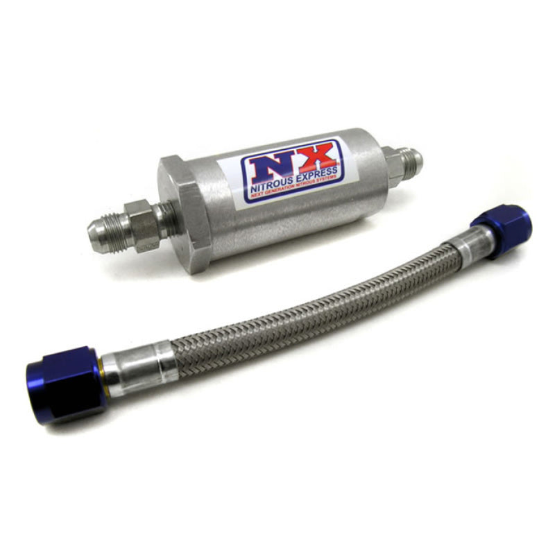Nitrous Express 6AN Pure-Flo N20 Filter & 7 Stainless Hose (Lifetime Cleanable) 15610 Photo - Primary