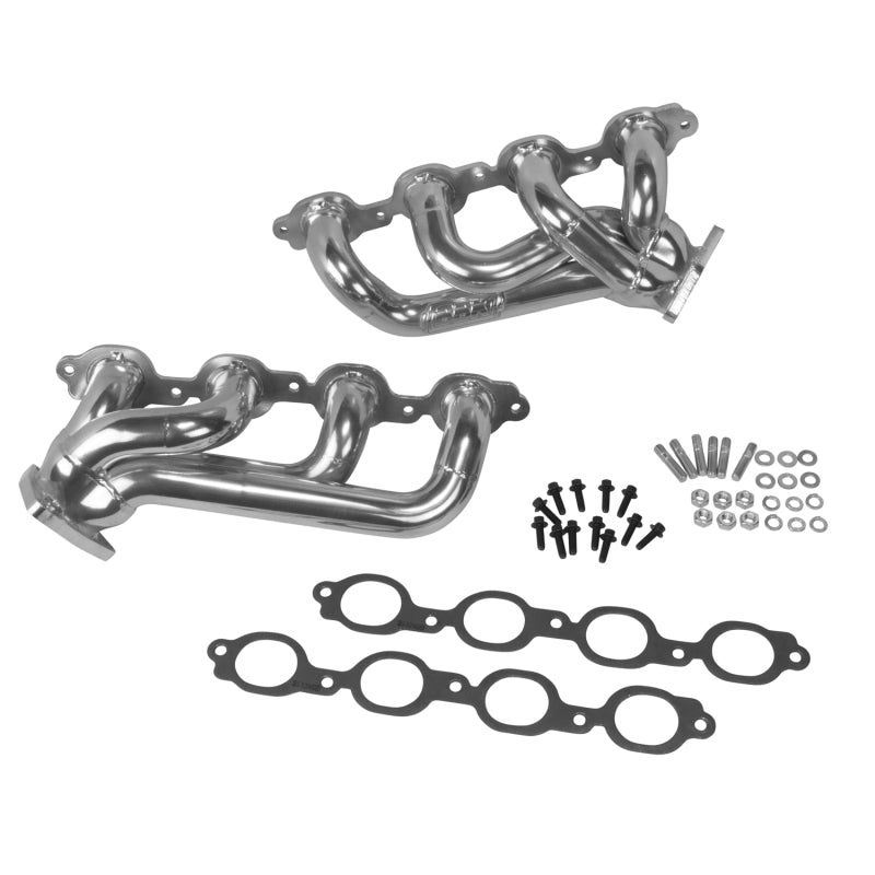 BBK 14-18 GM Truck 5.3/6.2 1 3/4in Shorty Tuned Length Headers - Polished Silver Ceramic 40470 40470 Photo - Primary