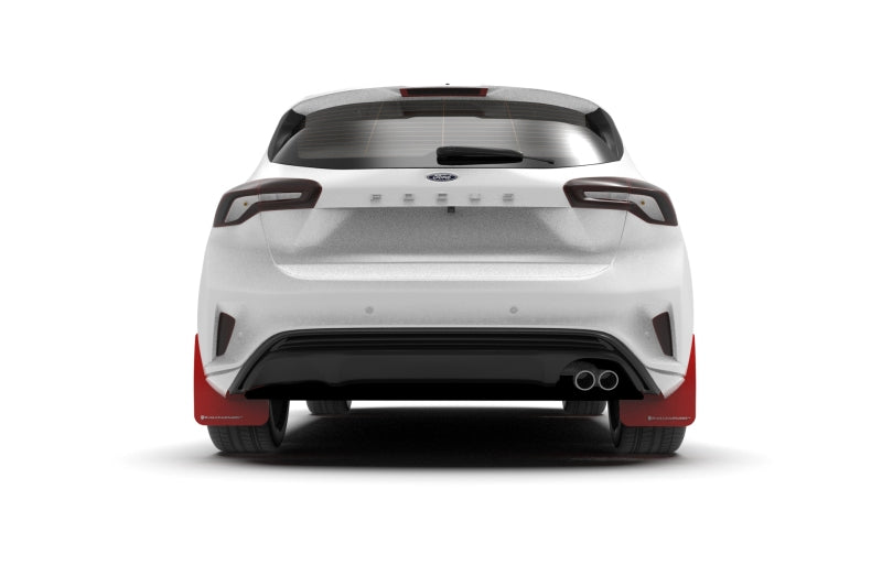 Rally Armor 19-22 Ford Focus ST MK4 (Hatch) Red UR Mud Flap w/ White Logo MF77-UR-RD/WH MF77-UR-RD/WH User 1