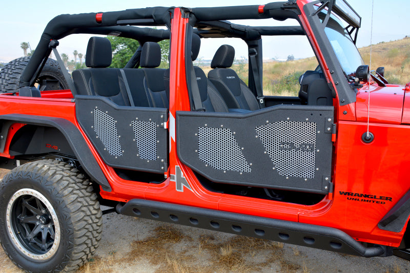 DV8 Offroad Aluminum Mesh Inserts For Rear JK Rock Doors RDSTTB-RMS RDSTTB-RMS User 3