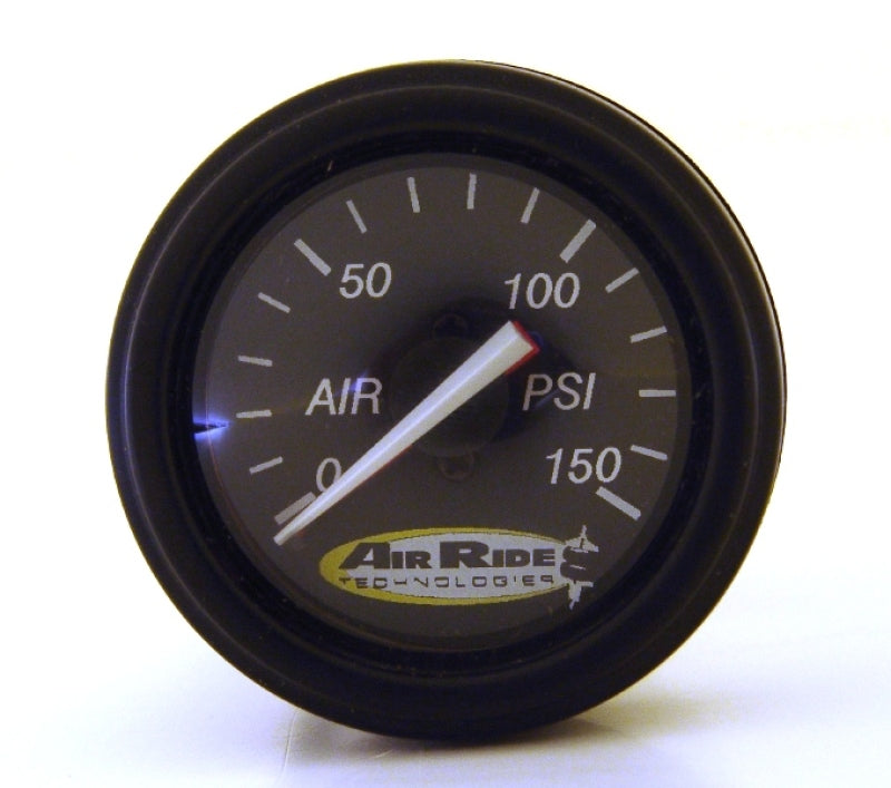 Ridetech Air Pressure Gauge Dual Needle Black Face 150psi w/ Fittings 31960003 31960003 Photo - Primary