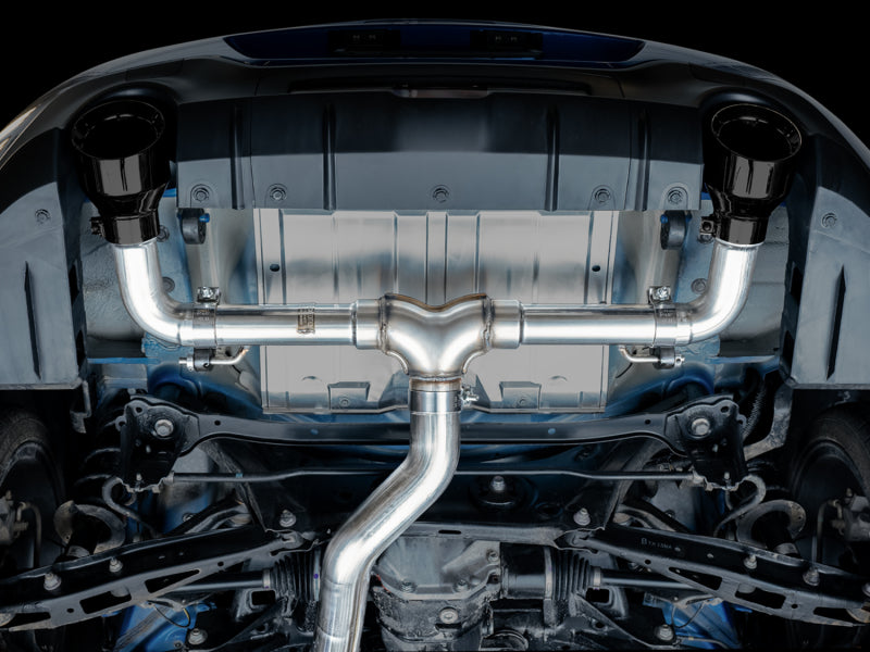 AWE Tuning AWE Subaru BRZ / Toyota GR86 / Toyota 86 Track Edition Cat-Back Exhaust- Diamond Black Tips 3020-33279 3020-33279 Photo - Mounted