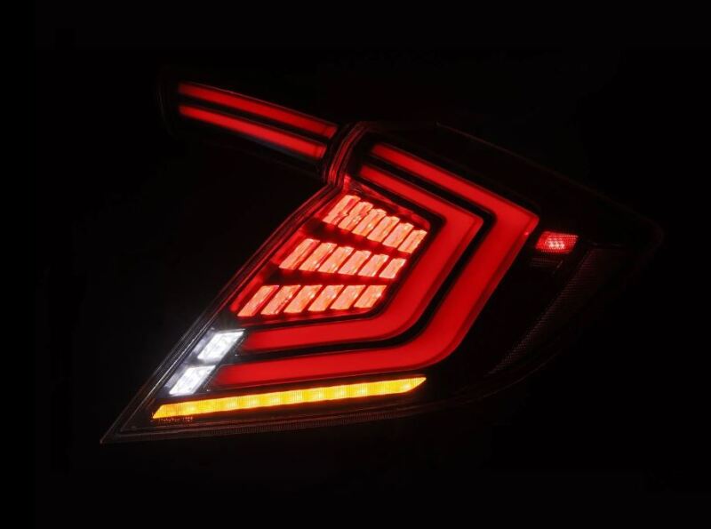AlphaRex 16-21 Honda Civic Hatchback/ Type-R FK8 Nova-Series LED Tail Lights (Pair) - Alpha Black 676000 676000 User 6