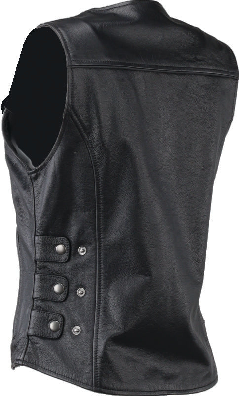 Kuryakyn Leather By River Road Plains Leather Vest Black Womens - Small 094412 094412 User 1